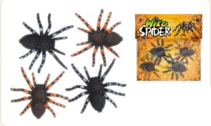 Pająk tarantula  - zestaw 4 sztuk - PAJ25
