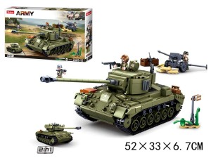 Klocki Sluban wojsko 742el  G158024 - SLU45