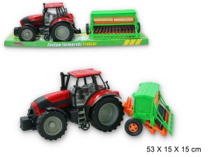 Traktor z maszyną siewnik - TRA12 