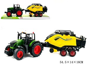 Traktor z maszyną prasa - TRA86