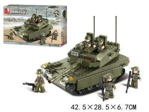 Klocki Sluban czołg 344 el - KLO75  