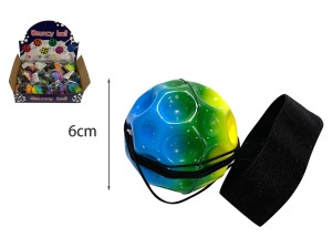 Piłka odbijająca się  meteor na gumie  - PIL29 