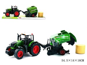 Traktor z maszyną prasa - TRA74