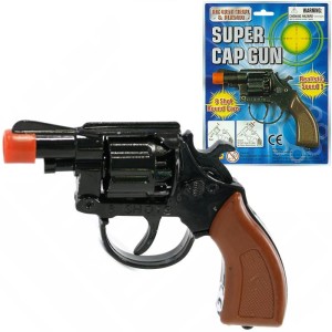 Pistolet rewolwer metalowy na spłonke  PIS6   