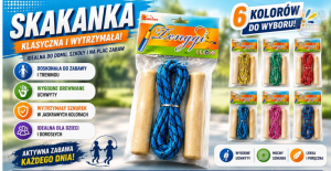 Skakanka drewniana  - SKA5   