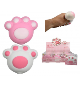 Gniotek  kocia łapa 8cm łapka kot  - GNI10 