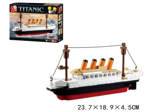 Klocki Sluban statek titanic 194 el - KLO63   