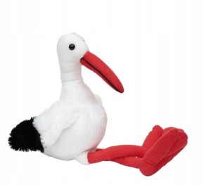 Maskotka bocian średni  35cm  Deef  - DEF73  