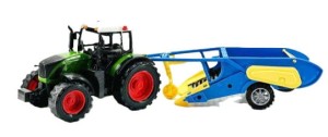 Traktor z maszyną kopaczka do ziemniaków  - TRA85  
