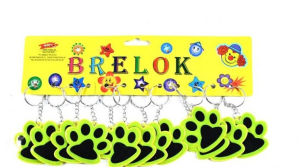 Brelok odblask łapka  łapa psa kota - BRE182