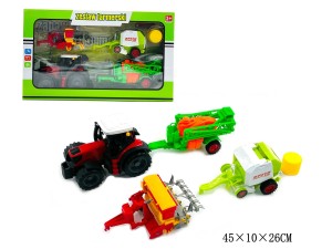 Traktor z maszynami w kartonie   - TRA91  
